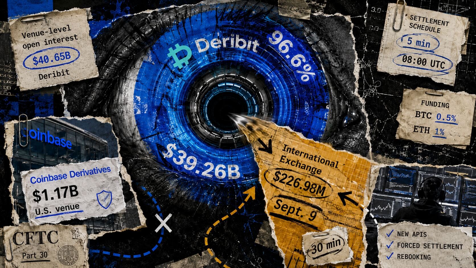 Deribit already holds 96.6% of Coinbase's derivatives open interest ahead of Sept. 9 migration